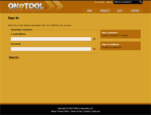 Tablet Screenshot of onetool.com